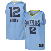 Игровая форма  Ja Morant Memphis Grizzlies Fast Break Replica Player - Statement Edition - Light Blue