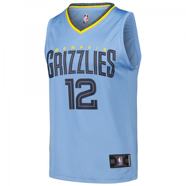 Игровая форма  Ja Morant Memphis Grizzlies Fast Break Replica Player - Statement Edition - Light Blue