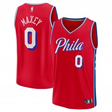 Джерси Philadelphia 76ers Tyrese Maxey Fanatics Red Fast Break Replica Player - Statement Edition
