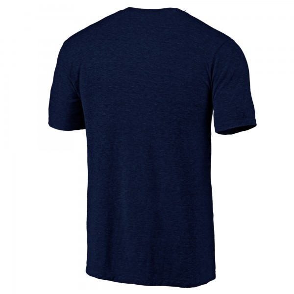 New York Yankees Heather Navy Official Logo Tri-Blend T-Shirt