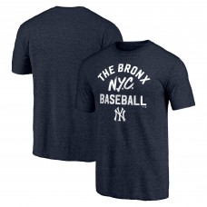 New York Yankees Heather Navy Hometown Collection NYC Tri-Blend T-Shirt