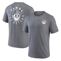 Los Angeles Dodgers Heather Gray Hometown Collection Sugar Skull Tri-Blend T-Shirt