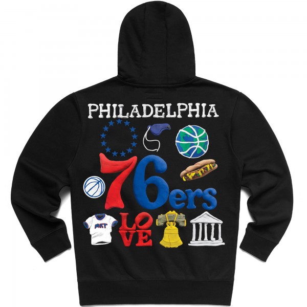 Толстовка Philadelphia 76ers NBA x MARKET Unisex Claymation - Black