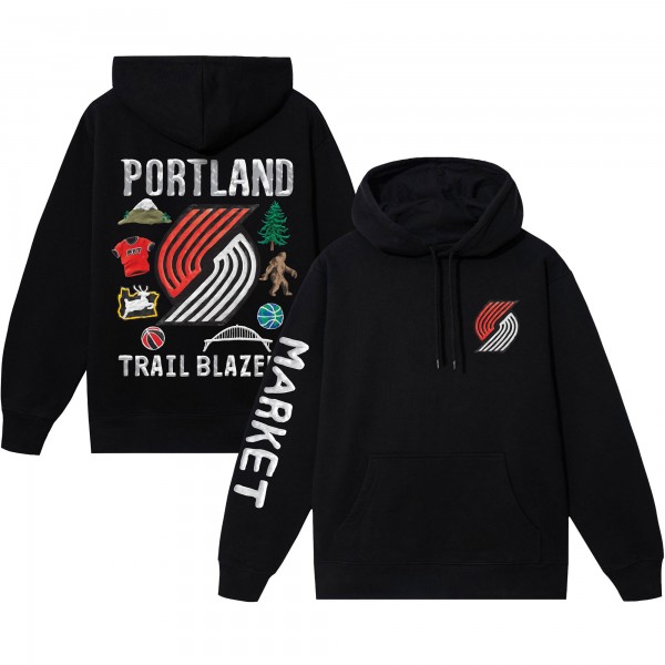 Толстовка Portland Trail Blazers NBA x MARKET Unisex Claymation - Black