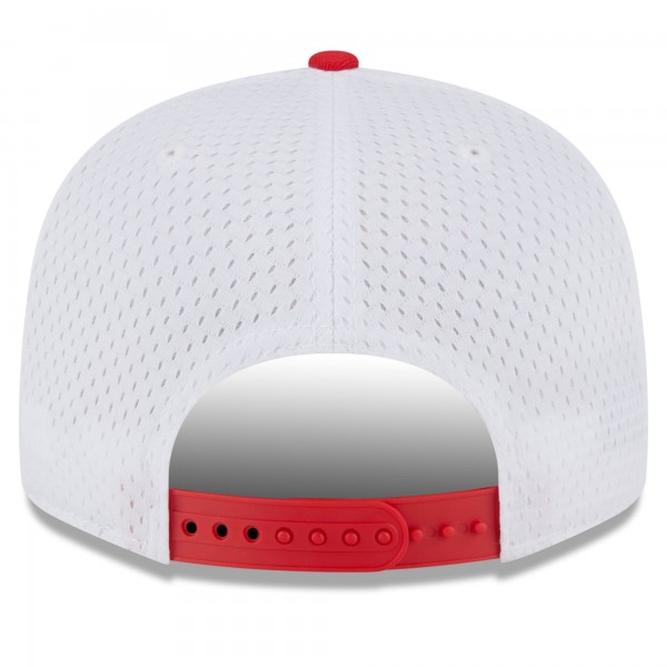 Бейсболка Philadelphia 76ers New Era 2022/23 City Edition Mesh Crown 9FIFTY - White/Red