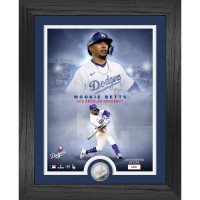 Los Angeles Dodgers Mookie Betts Highland Mint 13 x 16 Silver Coin Photo Mint