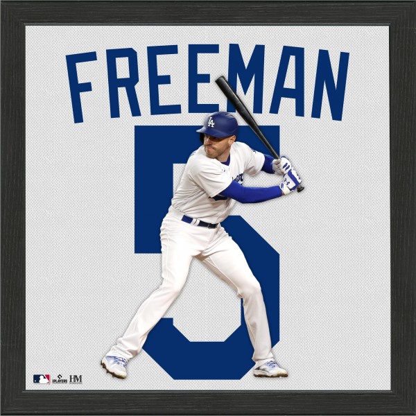 Los Angeles Dodgers Freddie Freeman Highland Mint 13 x 13 Impact Jersey Framed Photo