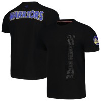 Футболка Golden State Warriors FISLL 3D Puff Print Sliced Logo - Black