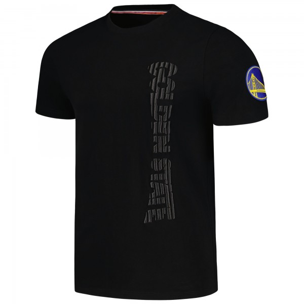 Футболка Golden State Warriors FISLL 3D Puff Print Sliced Logo - Black