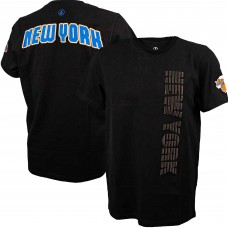 Футболка New York Knicks FISLL 3D Puff Print Sliced Logo - Black