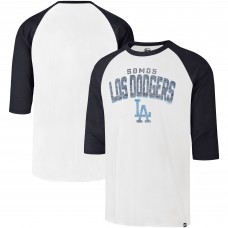 Los Angeles Dodgers 47 Cream City Connect Crescent Franklin Raglan 3/4-Sleeve T-Shirt