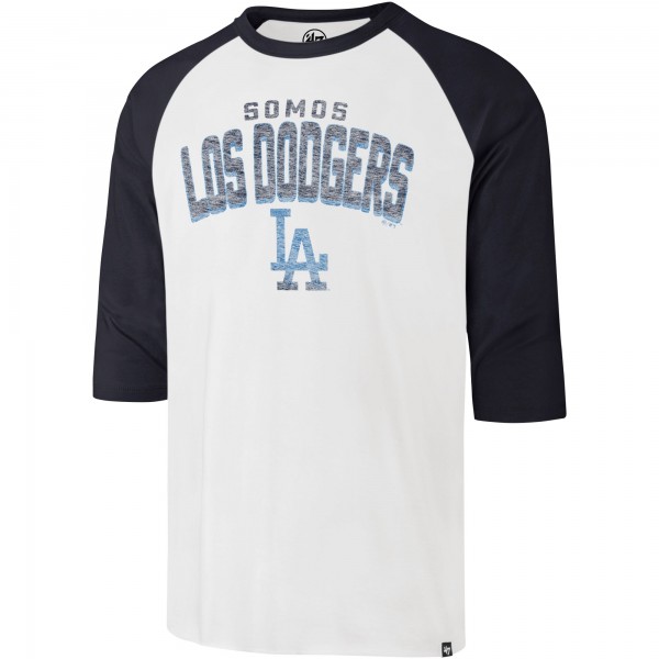 Los Angeles Dodgers 47 Cream City Connect Crescent Franklin Raglan 3/4-Sleeve T-Shirt