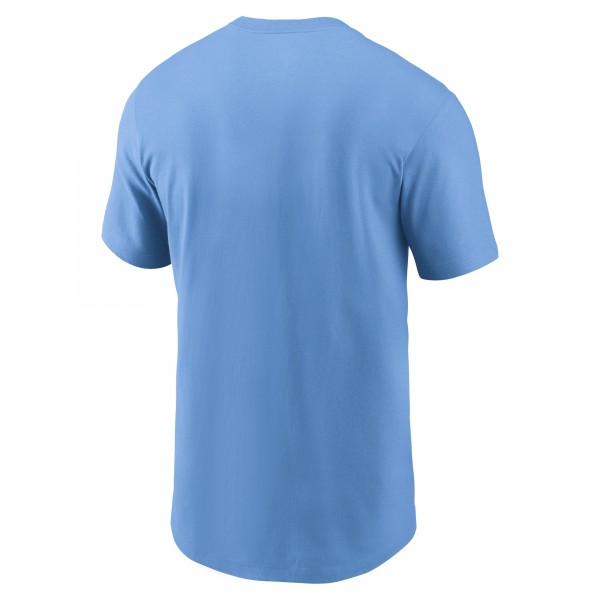 New York Yankees Nike Light Blue Early Innings Stack T-Shirt