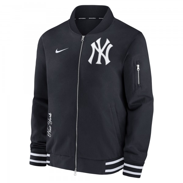 New York Yankees Nike Navy Authentic Collection Full-Zip Bomber Jacket