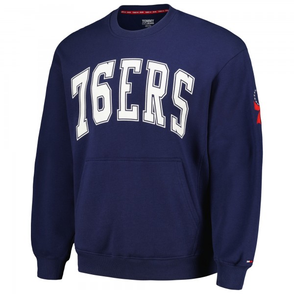 Philadelphia 76ers Tommy Jeans Navy Henry Pullover Sweatshirt