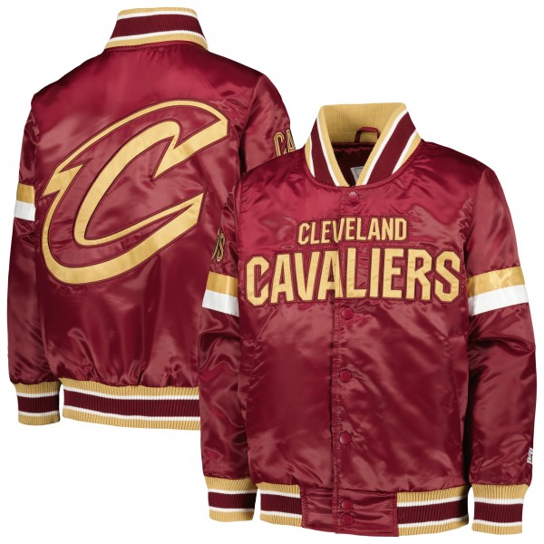 Куртка на кнопках Cleveland Cavaliers Starter Youth Home Game Varsity Satin - Wine