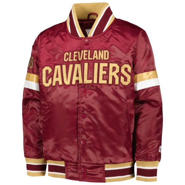 Куртка на кнопках Cleveland Cavaliers Starter Youth Home Game Varsity Satin - Wine