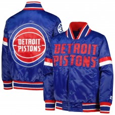 Куртка на кнопках Detroit Pistons Starter Youth Home Game Varsity Satin - Blue