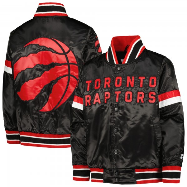 Куртка на кнопках Toronto Raptors Starter Youth Home Game Varsity Satin - Black