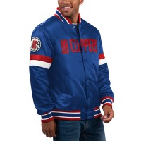 Куртка на кнопках LA Clippers Starter Home Game Satin Varsity - Royal