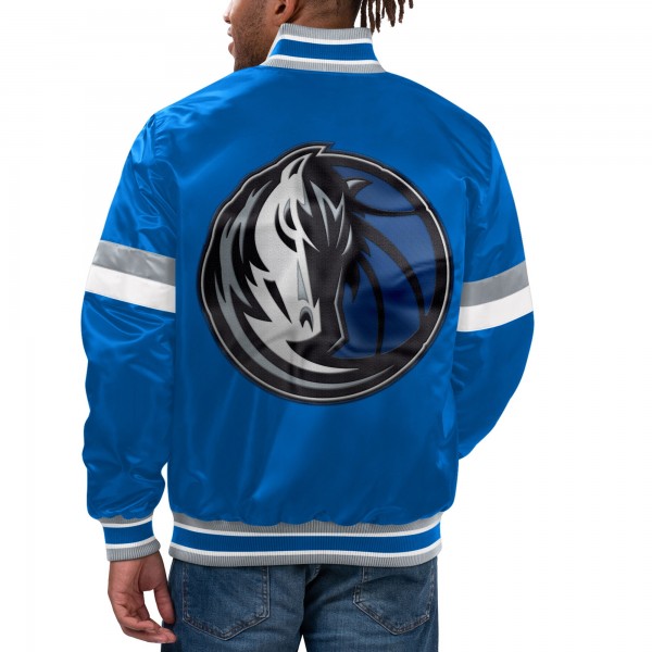 Куртка на кнопках Dallas Mavericks Starter Home Game Satin Varsity - Blue