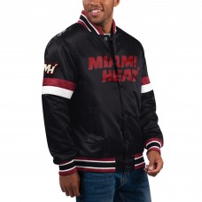 Куртка на кнопках Miami Heat Starter Home Game Satin Varsity - Black