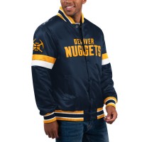 Куртка на кнопках Denver Nuggets Starter Home Game Satin Varsity - Navy