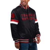 Куртка на кнопках Toronto Raptors Starter Home Game Satin Varsity - Black