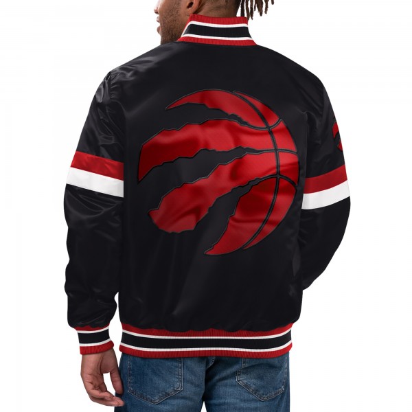 Куртка на кнопках Toronto Raptors Starter Home Game Satin Varsity - Black
