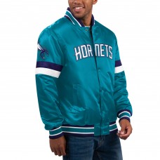 Куртка на кнопках Charlotte Hornets Starter Home Game Satin Varsity - Teal