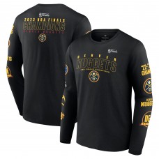 Чемпионская футболка Denver Nuggets 2023 NBA Finals Champions Courtside Long Sleeve - Black