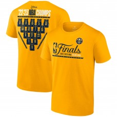 Игровая форма  Чемпионская футболка Denver Nuggets 2023 NBA Finals Champions Close Out Roster - Gold