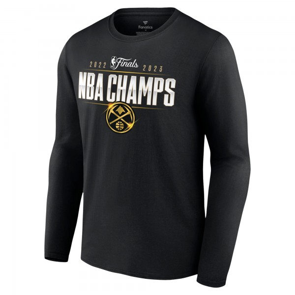 Чемпионская футболка Denver Nuggets 2023 NBA Finals Champions Triple Threat Roster Signature Long Sleeve - Black