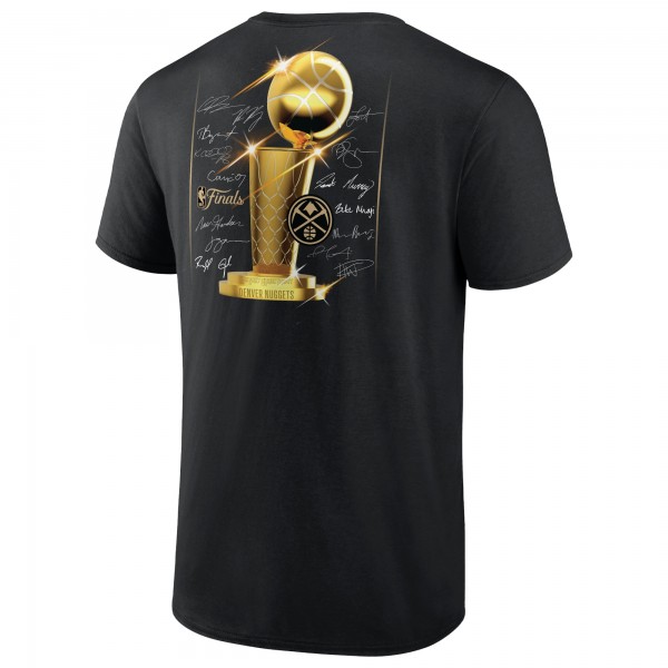 Чемпионская футболка Denver Nuggets 2023 NBA Finals Champions Triple Threat Roster Signature - Black