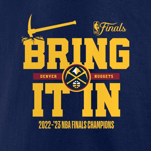 Чемпионская футболка Denver Nuggets 2023 NBA Finals Champions Hometown Originals Half Court - Navy