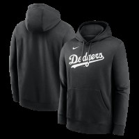Los Angeles Dodgers Nike Black Logo Club Fleece Hoodie