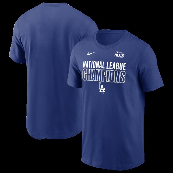 Los Angeles Dodgers Nike Royal 2025 National League Champions T-Shirt