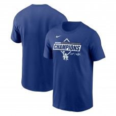 Los Angeles Dodgers Nike Royal 2025 World Series Champions Team Logo T-Shirt