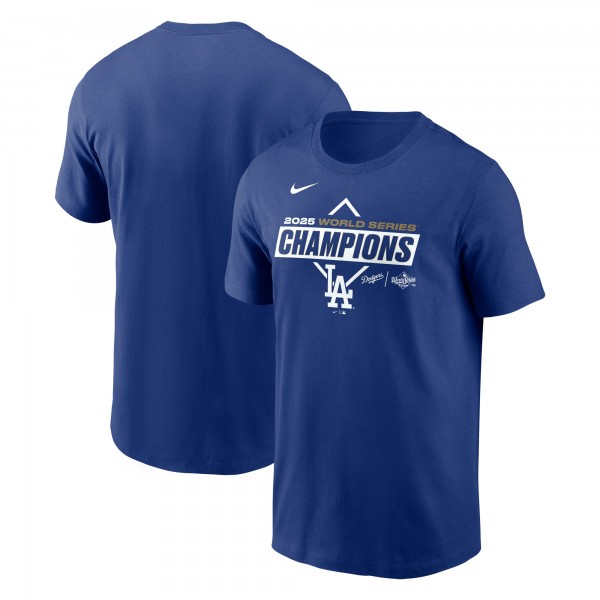 Los Angeles Dodgers Nike Royal 2025 World Series Champions Team Logo T-Shirt