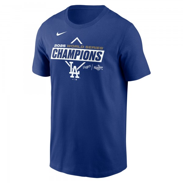 Los Angeles Dodgers Nike Royal 2025 World Series Champions Team Logo T-Shirt