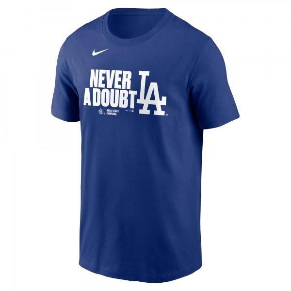 Los Angeles Dodgers Nike Royal 2025 World Series Champions Batting Cleanup T-Shirt