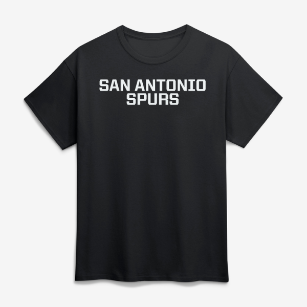 Футболка San Antonio Spurs Logo Athletic Black Wordmark