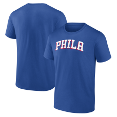 Футболка Philadelphia 76ers Logo Athletic Royal Wordmark