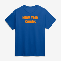 Футболка New York Knicks Logo Athletic Blue Wordmark
