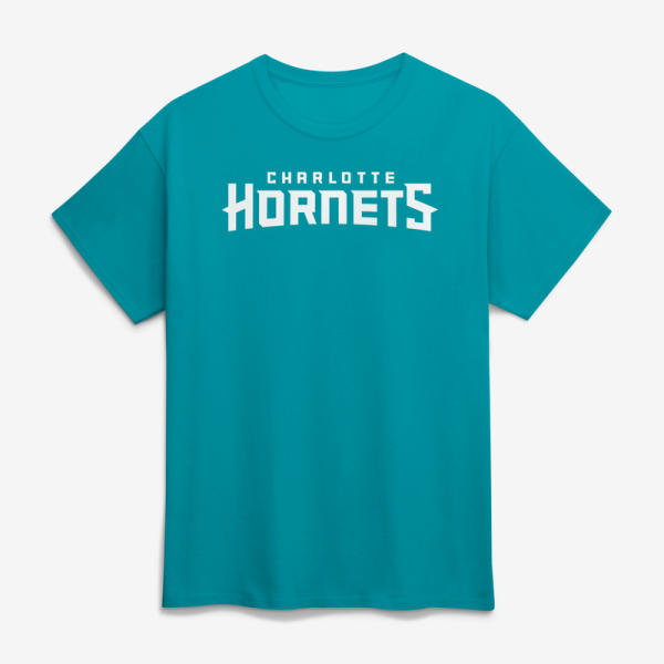 Футболка Charlotte Hornets Logo Athletic Teal Wordmark