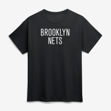 Футболка Brooklyn Nets Logo Athletic Black Wordmark