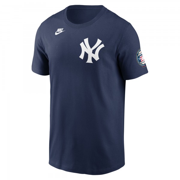 New York Yankees CC Sabathia Nike Navy 2025 Baseball Hall of Fame Retired Name & Number T-Shirt