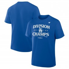 Los Angeles Dodgers Fanatics Royal 2025 NL West Division Champions Locker Room T-Shirt