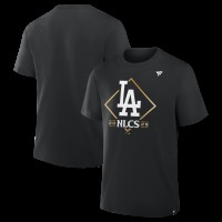 Футболка Los Angeles Dodgers Fanatics Black 2025 National League Division Series Champions Locker Room