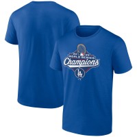 Los Angeles Dodgers Fanatics Royal 2025 World Series Champions Official Logo T-Shirt